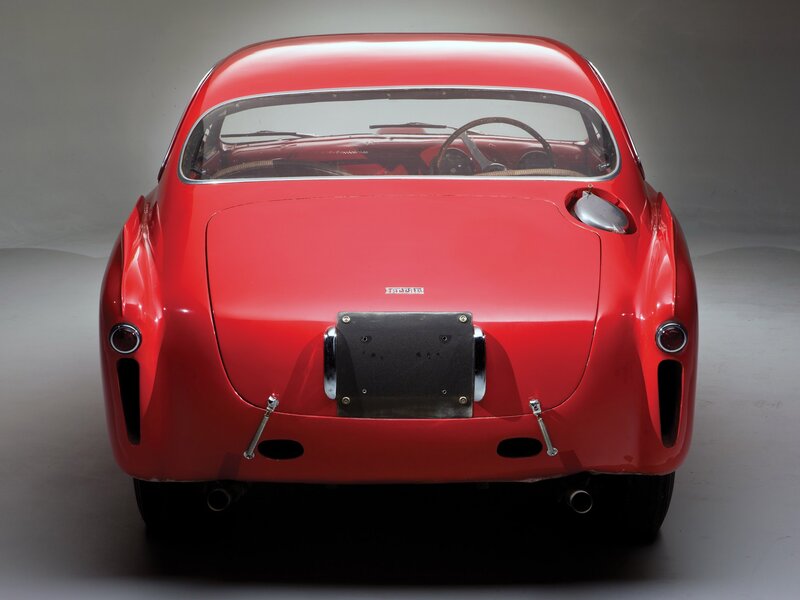 rear view of red ferrari