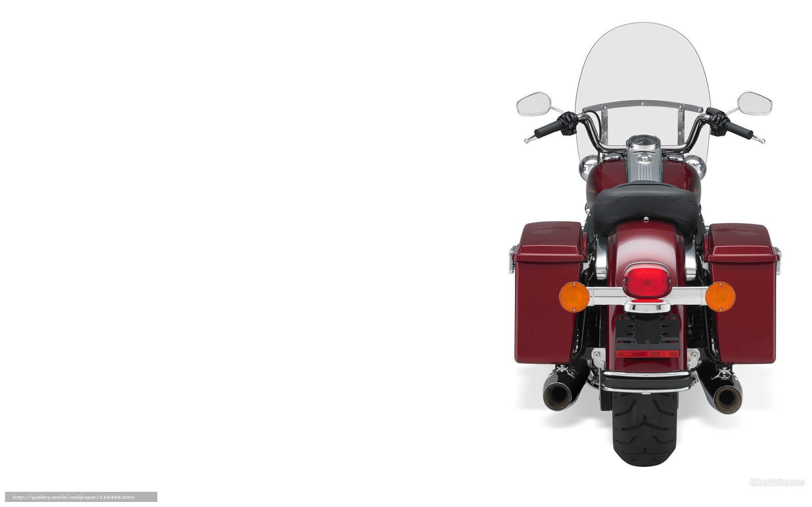 rear view of red motorcycle