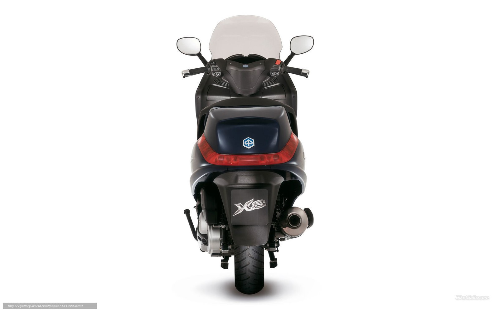 rear view of scooter