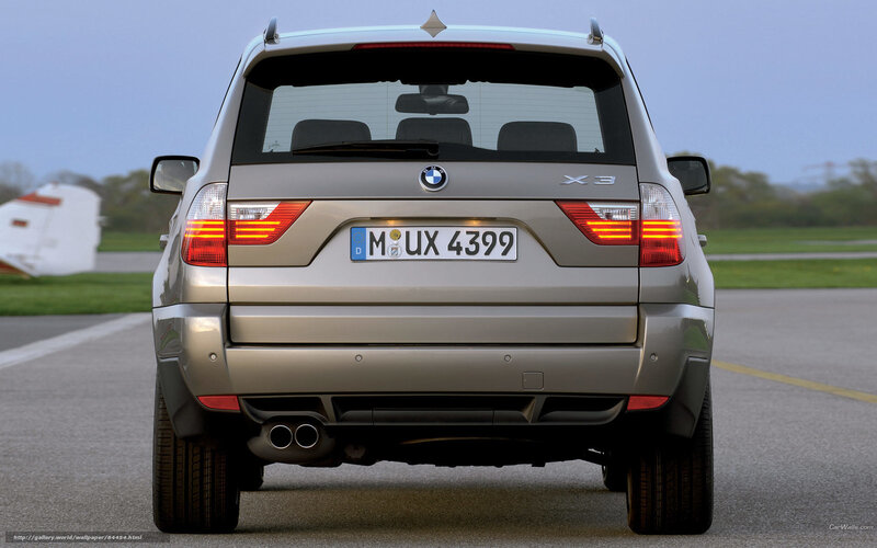rear view of silver BMW X3