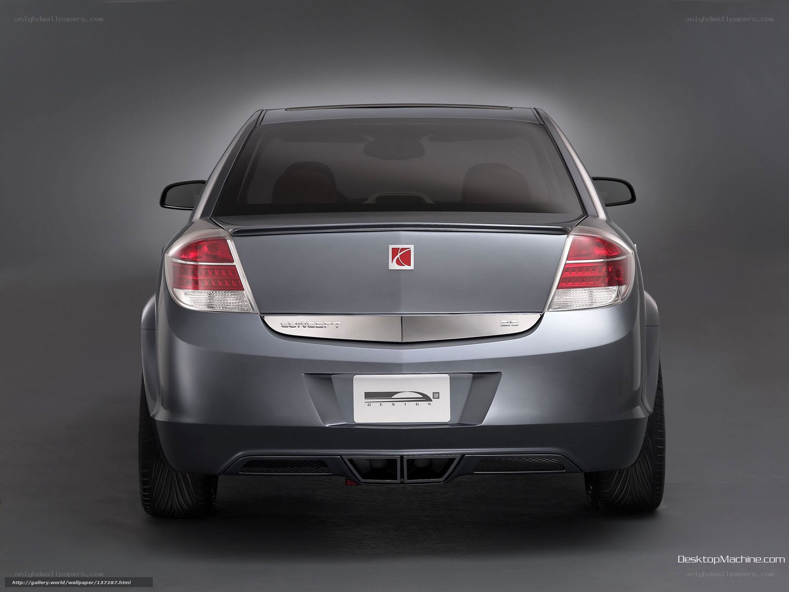rear view of silver sedan