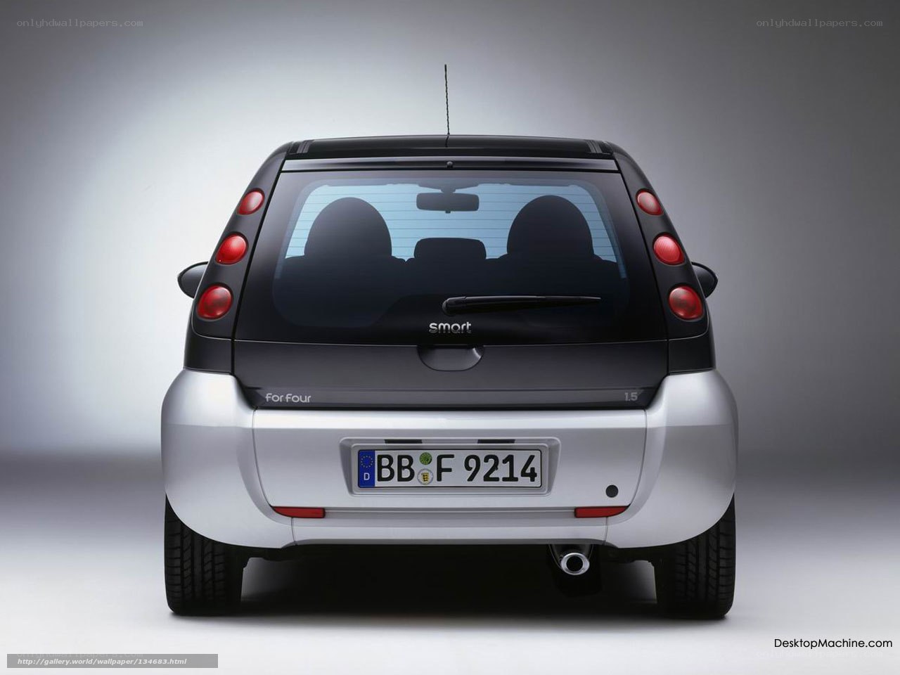 rear view of smart forfour