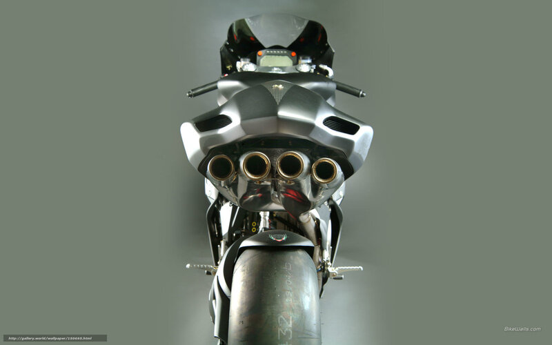 rear view of sport motorcycle