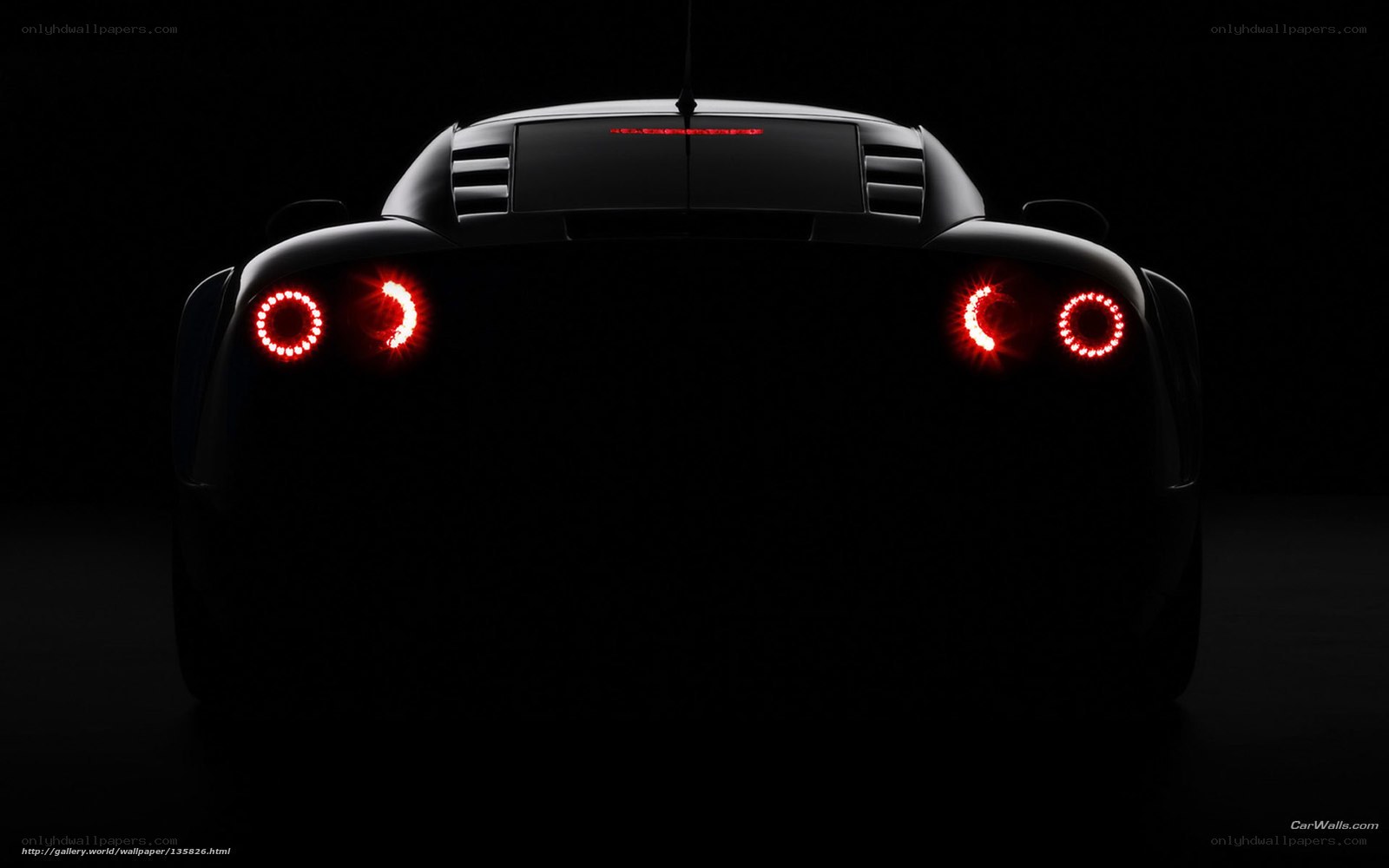 rear view of sports car