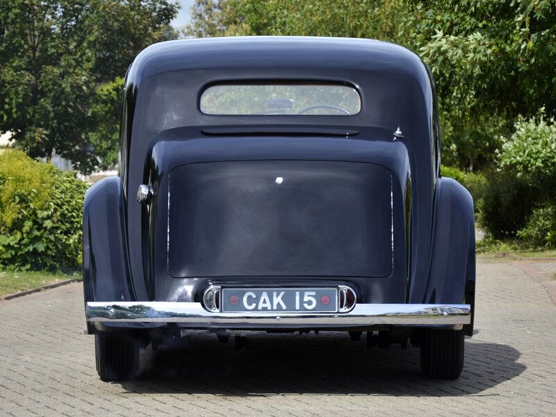rear view of vintage car