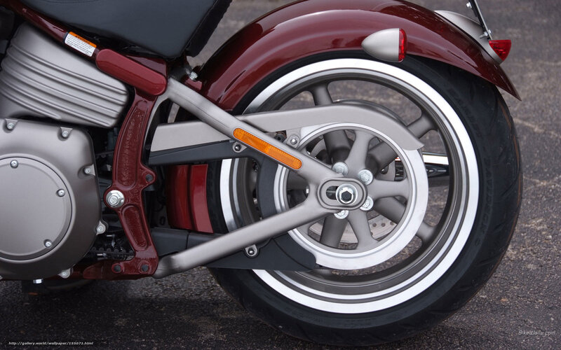 Rear Wheel of Motorcycle