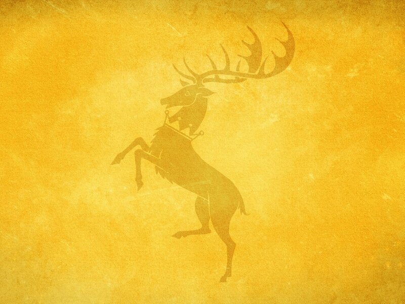 Rearing Stag with Antlers