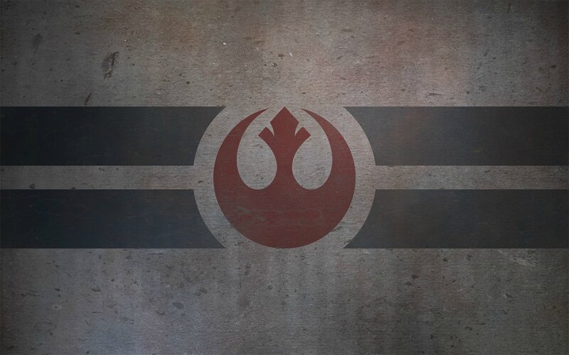 Rebel Alliance Symbol — Gray, Dramatic, Digital Art