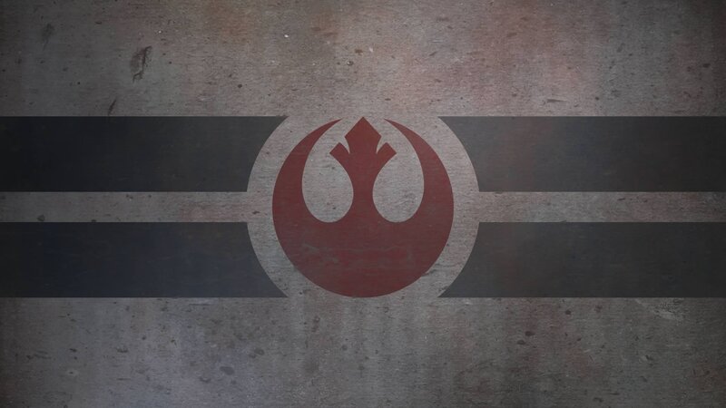 Rebel Alliance Symbol — Gray, Dramatic