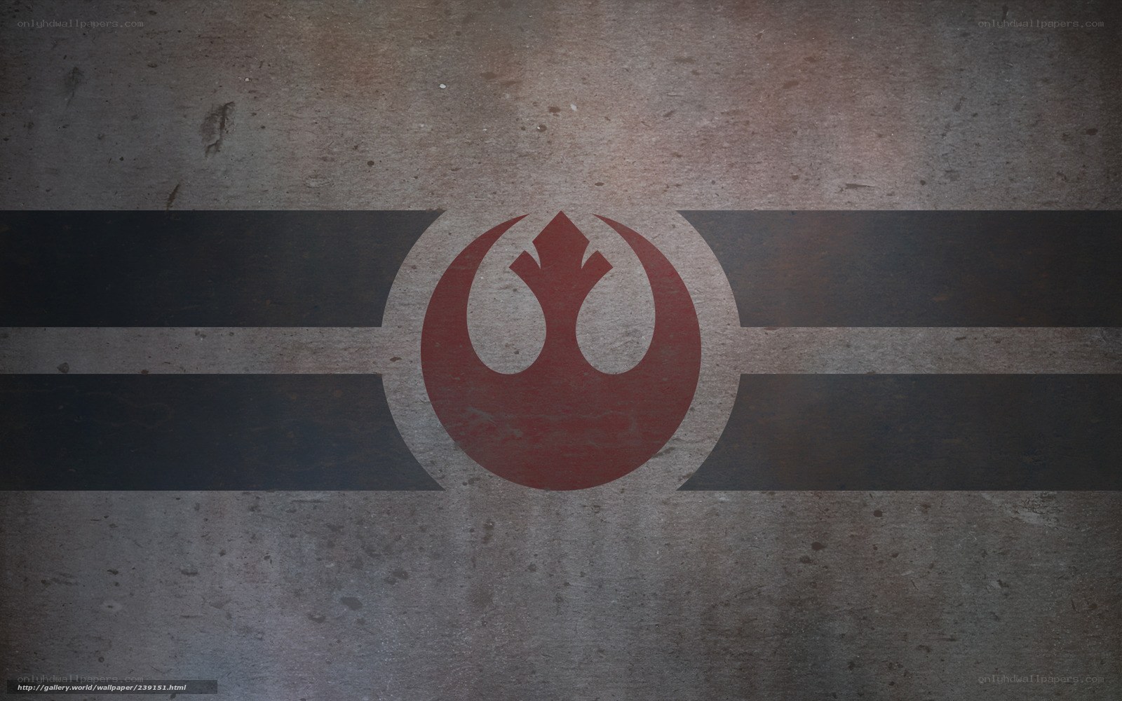 Rebel Alliance symbol on textured background