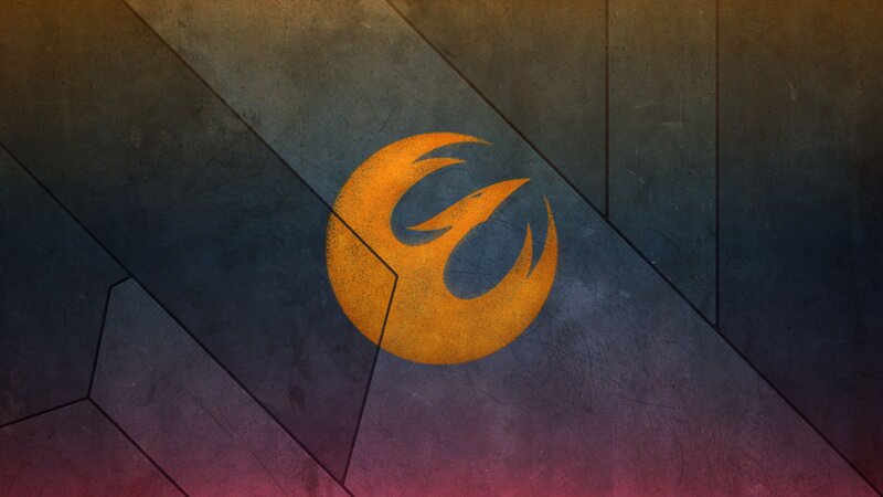 Rebel Alliance Symbol — Orange