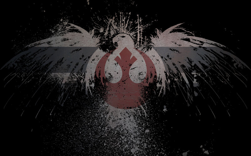 Rebel Alliance symbol with grunge effect