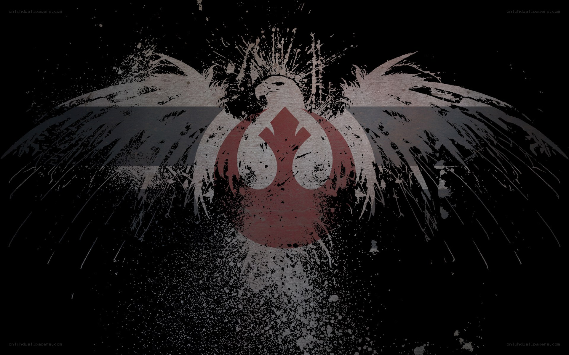 Rebel Alliance symbol with grunge effect