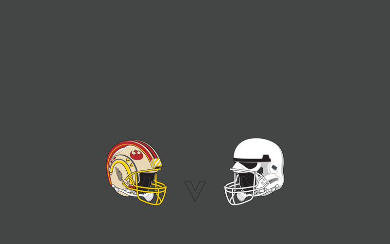 Rebel vs Stormtrooper helmets
