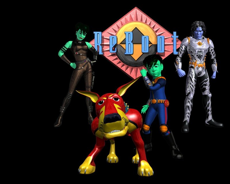 ReBoot characters and logo