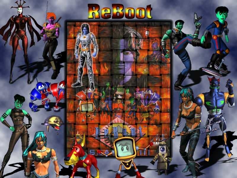 ReBoot game character collage