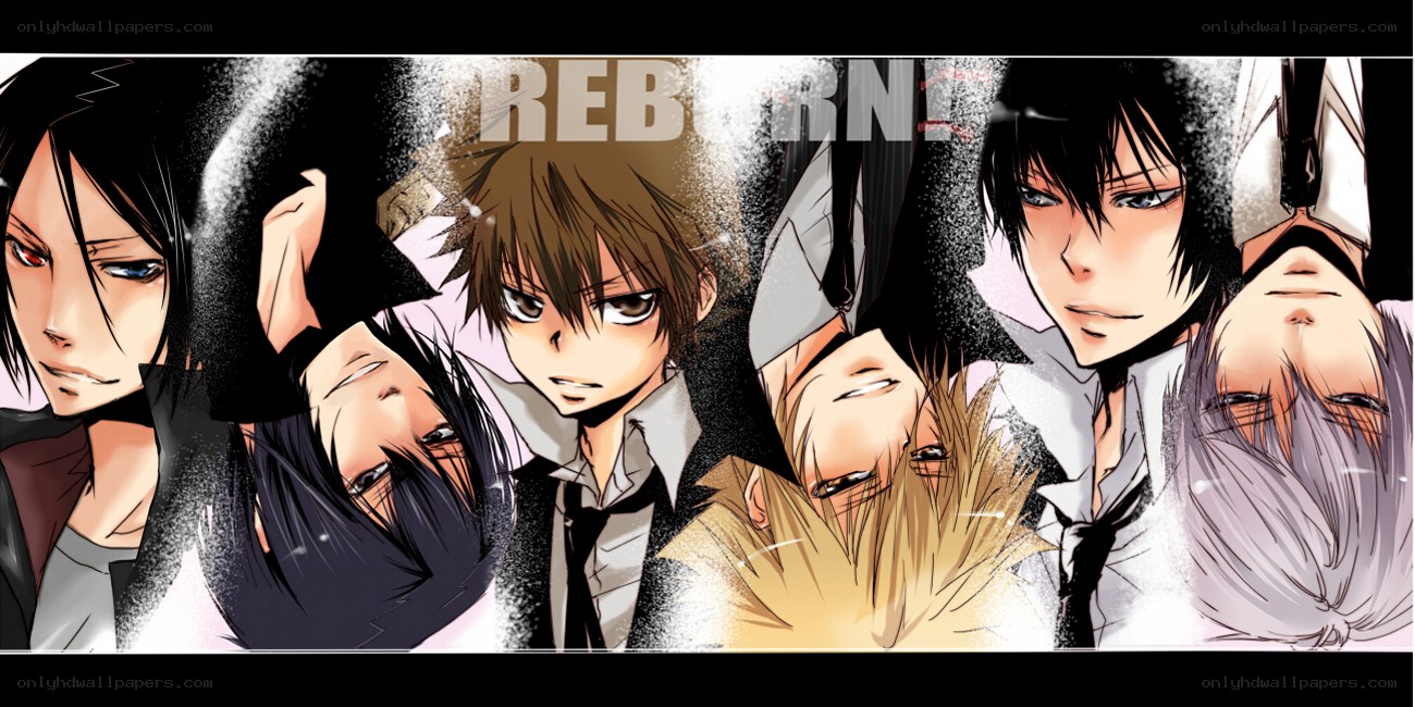 Reborn anime character collage
