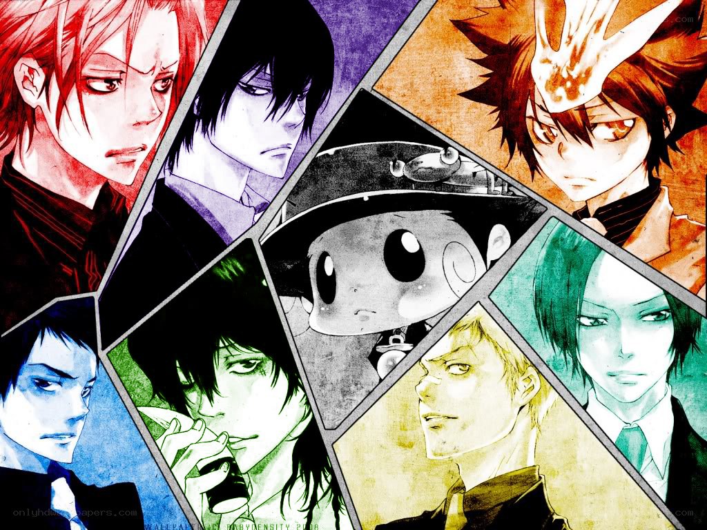 Reborn anime character collage