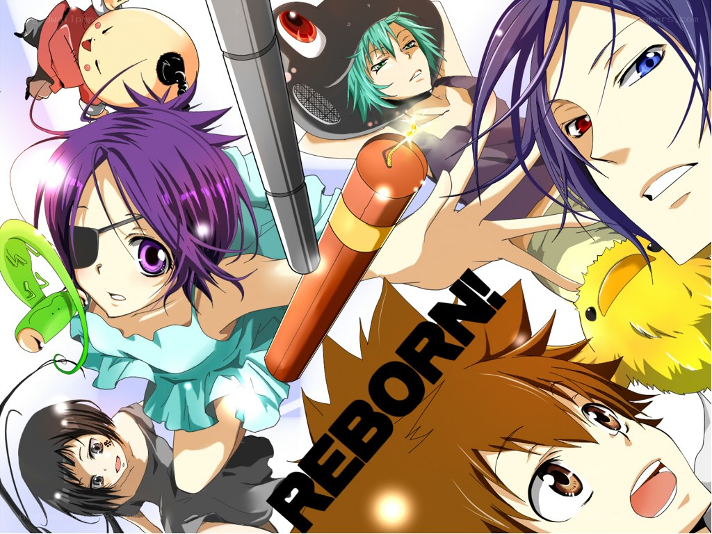 Reborn anime character collage