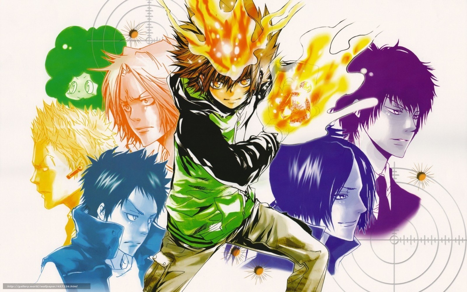 Reborn! anime character collage