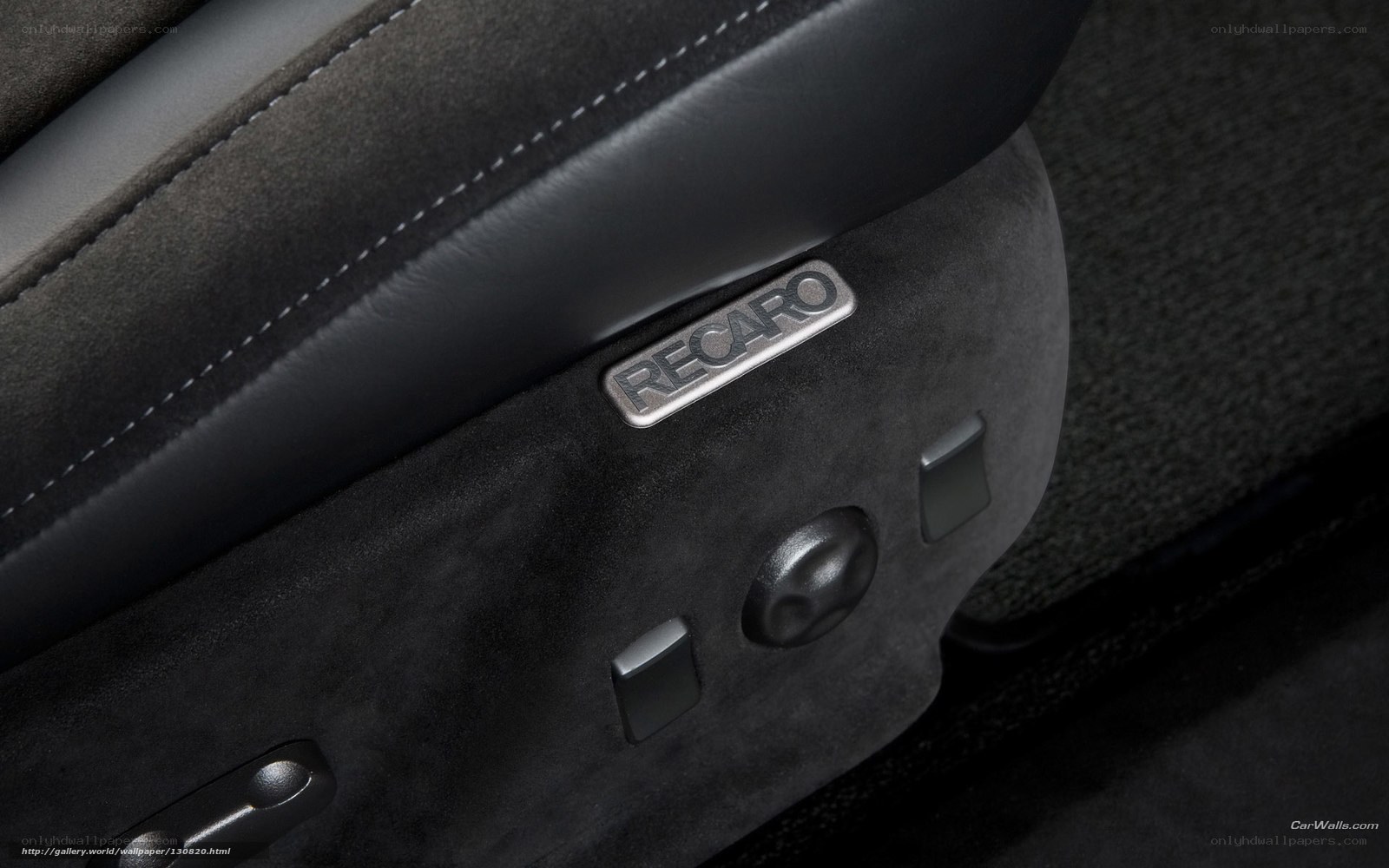 Recaro seat control panel