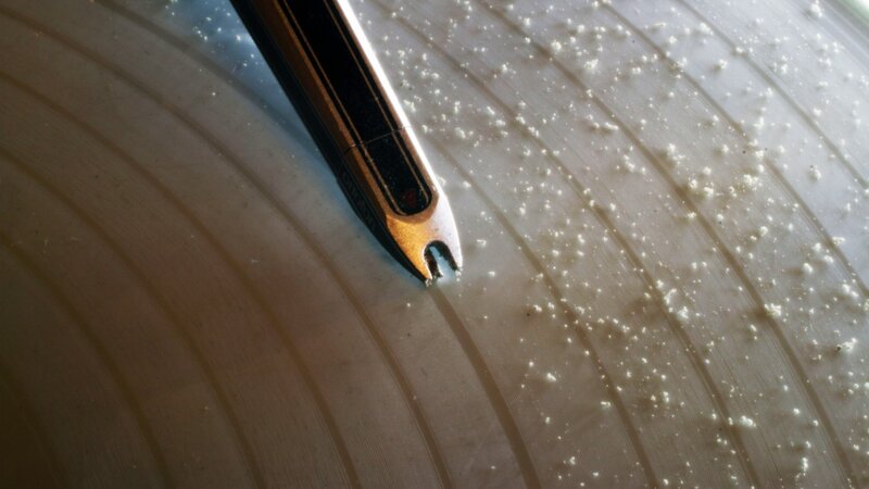 Record Needle on Vinyl