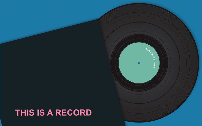 record with cover art