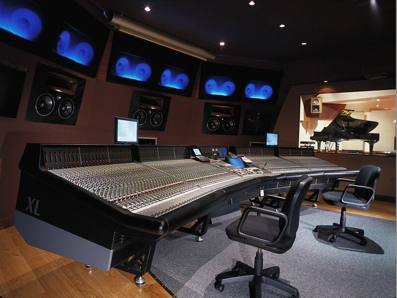 Recording Studio Control Room — Black
