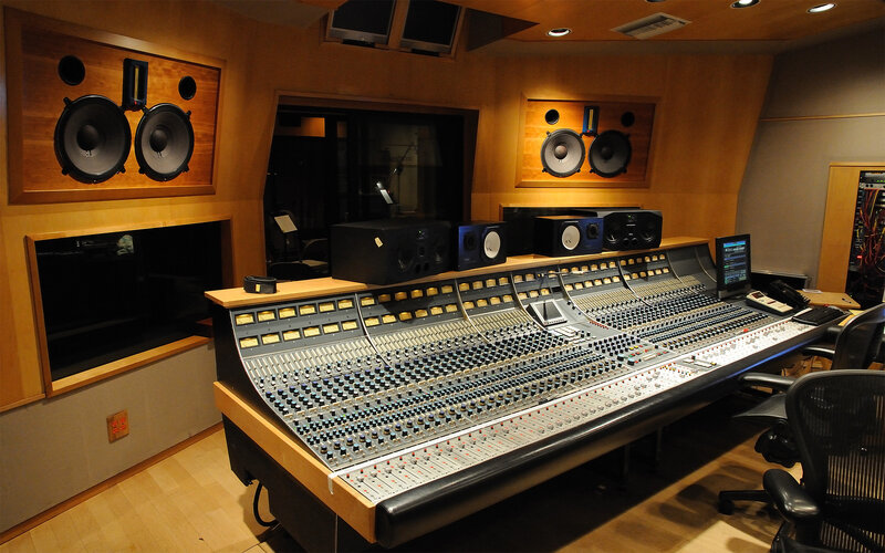 Recording Studio Control Room — Brown