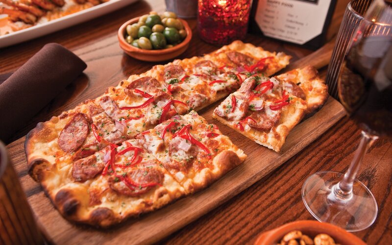 Rectangular Pizza on Board