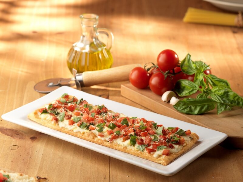 Rectangular Pizza on Plate