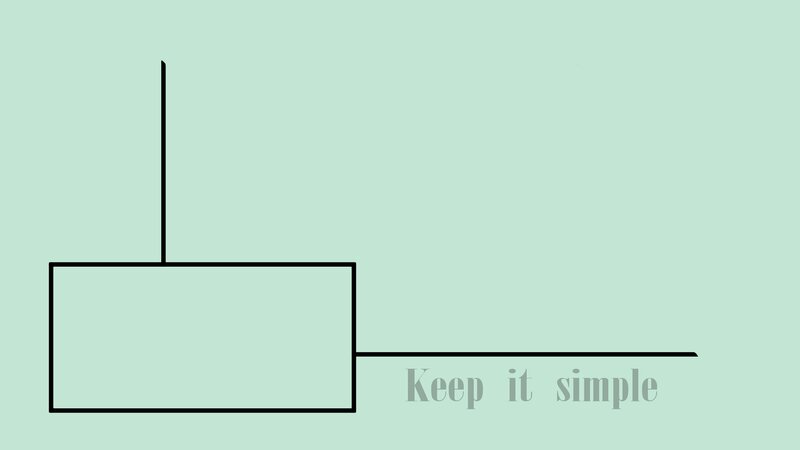 Rectangular Shape with Lines