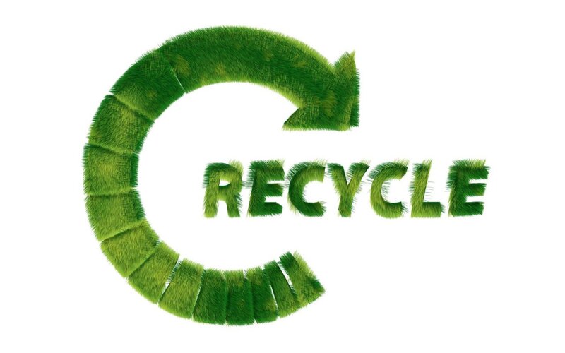 Recycle Symbol with Text