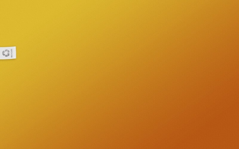 recycled label on gradient