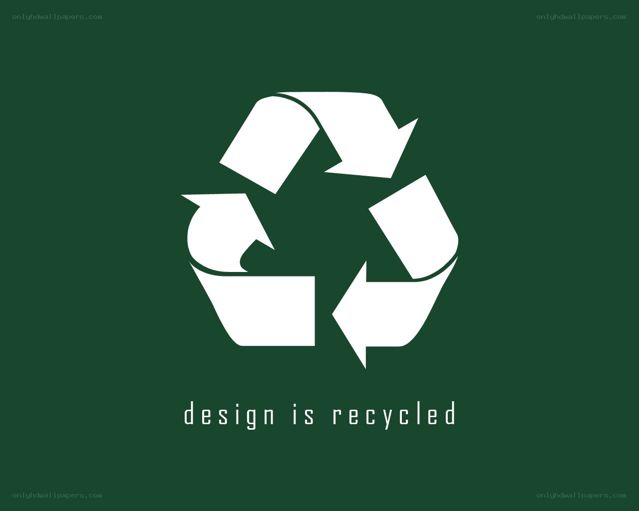 recycling symbol with text