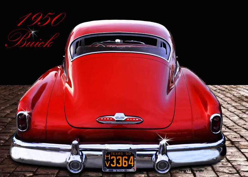 Red 1950 Buick