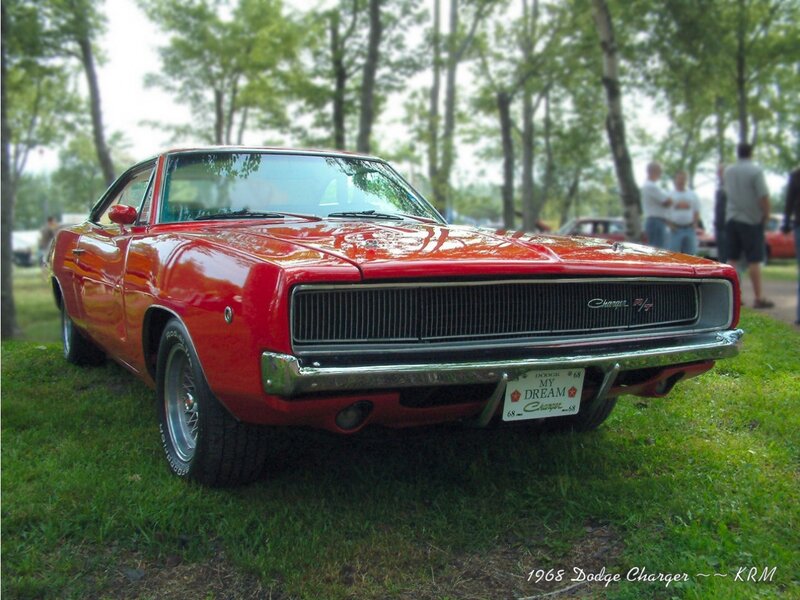 Red 1968 Dodge Charger