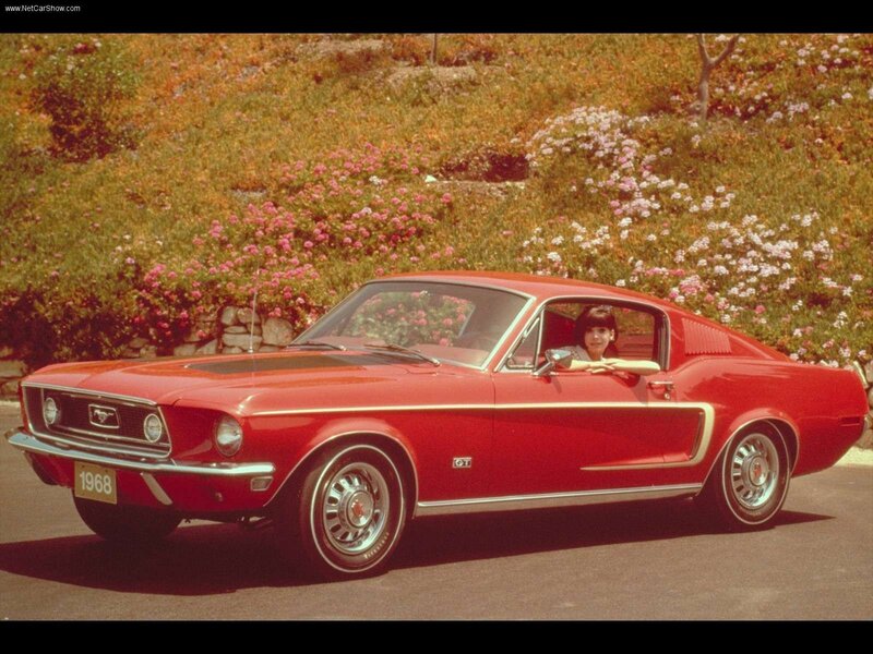 Red 1968 Mustang GT