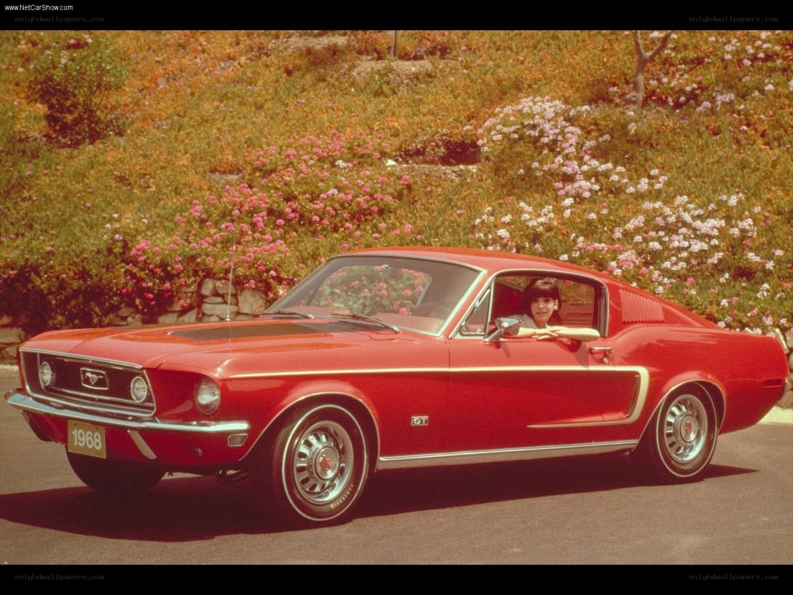 Red 1968 Mustang GT