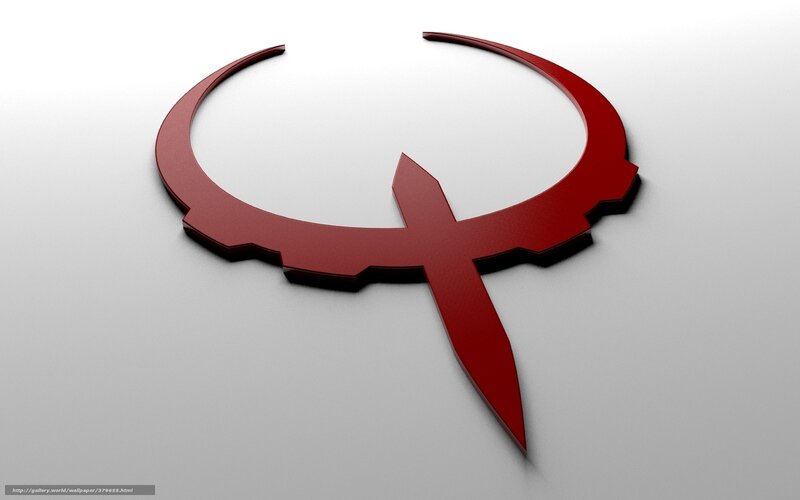 Red 3D logo on white background