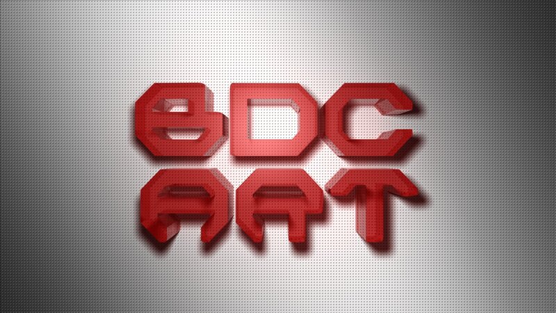 Red 3D Text Logo