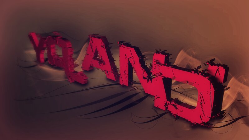 Red 3D Text YOJAND