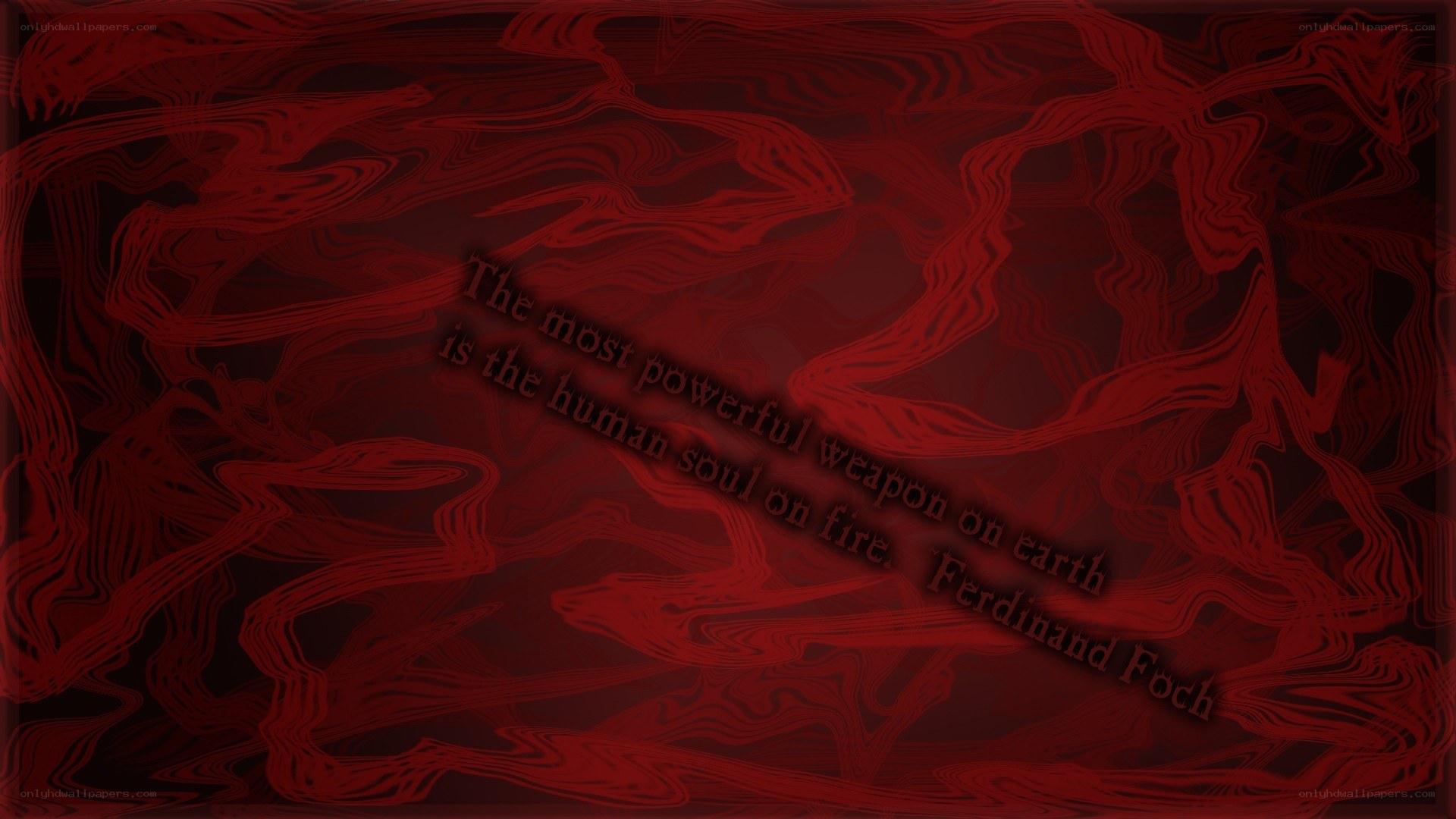 Red abstract background with quote