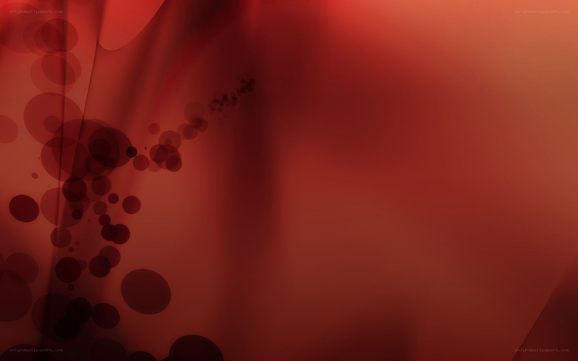 Red abstract bubble background