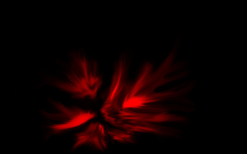 Red Abstract Burst — Dramatic, Black