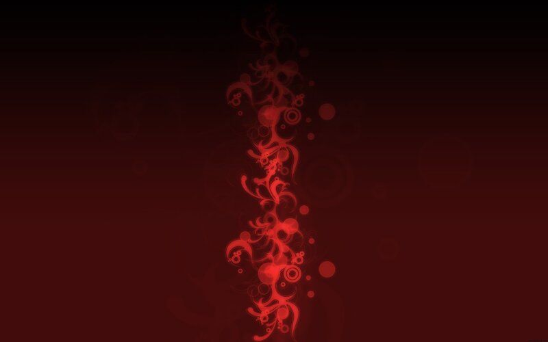 Red Abstract Design — Dark, Circles
