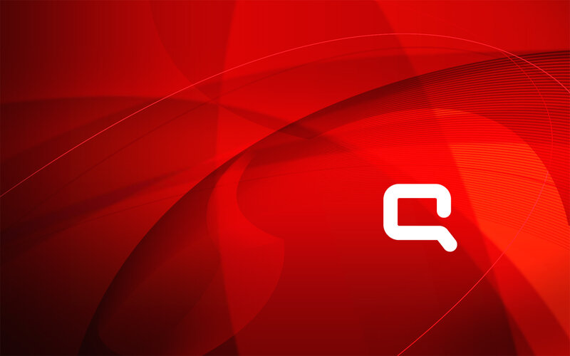 Red abstract design with logo