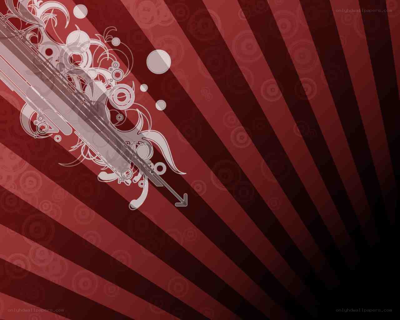 red abstract design with swirls