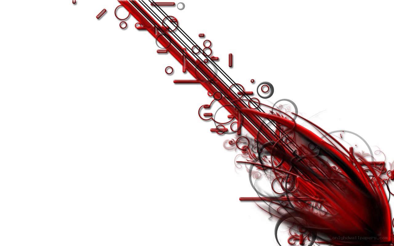 red abstract design