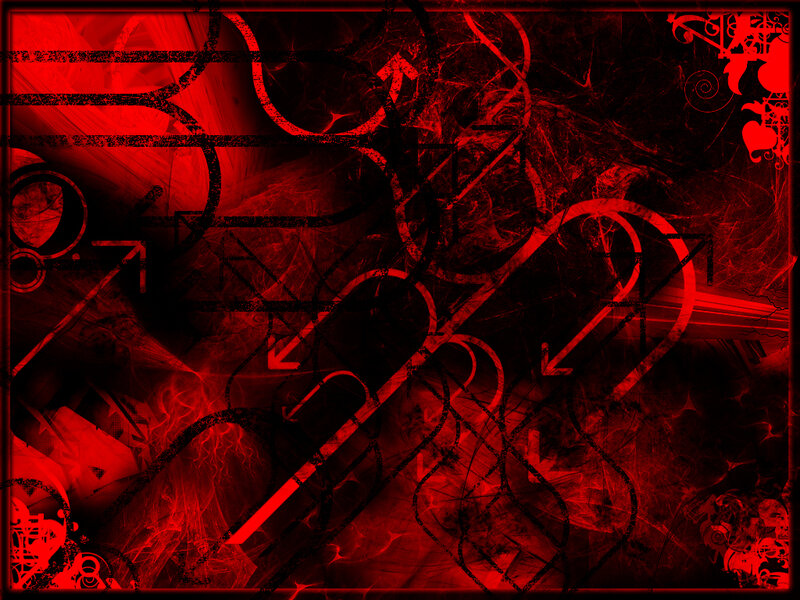 Red abstract digital art